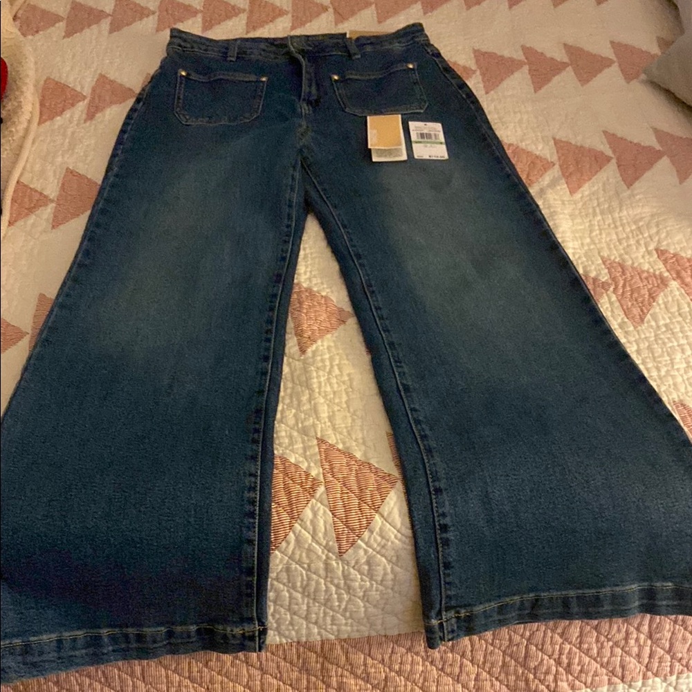 Michael Kors Dark Blue Flare Jeans